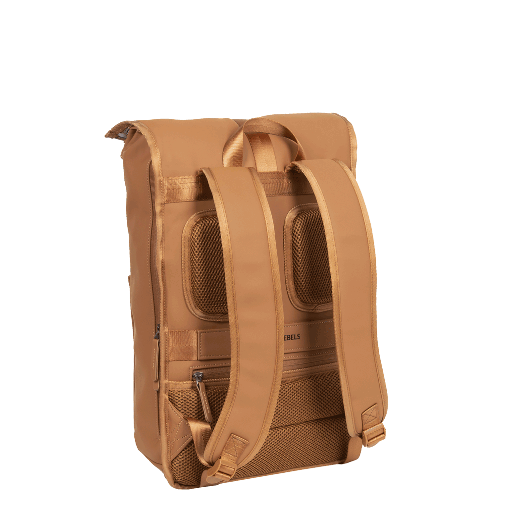 New Rebels ® William - Rolltop - Rucksack - Cognac 16L  - Wasserabweisend