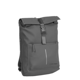 New Rebels William Baltimore Antraciet 13L Rolltop Rugzak Waterafstotend Laptop 14"