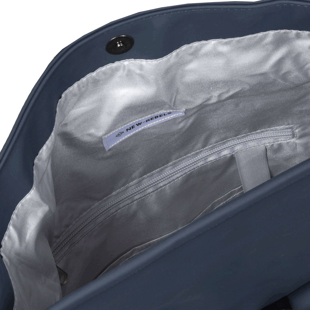 New Rebels New Rebels William Baltimore Navy 13L Rolltop Backpack Water Repellent Laptop 14"