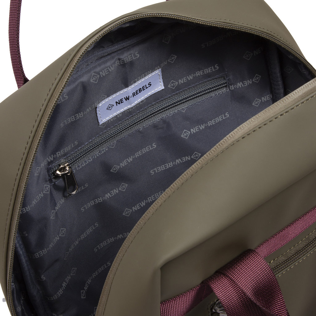 New Rebels New Rebels Julan Cape Coral Olijf Groen 14L Rugzak Waterafstotend Laptop 14.1"