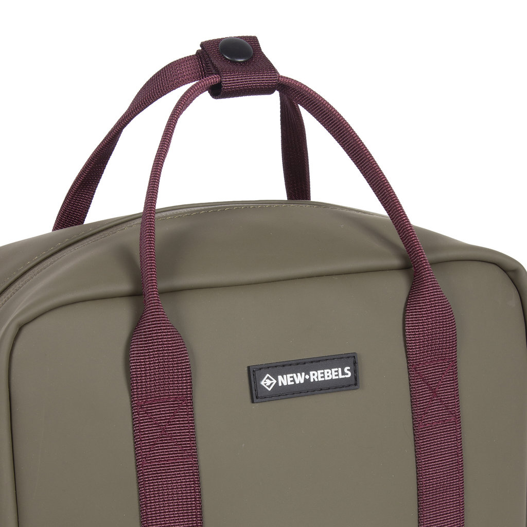 New Rebels New Rebels Julan Cape Coral Olive Green 14L Backpack Water Repellent Laptop 14.1"