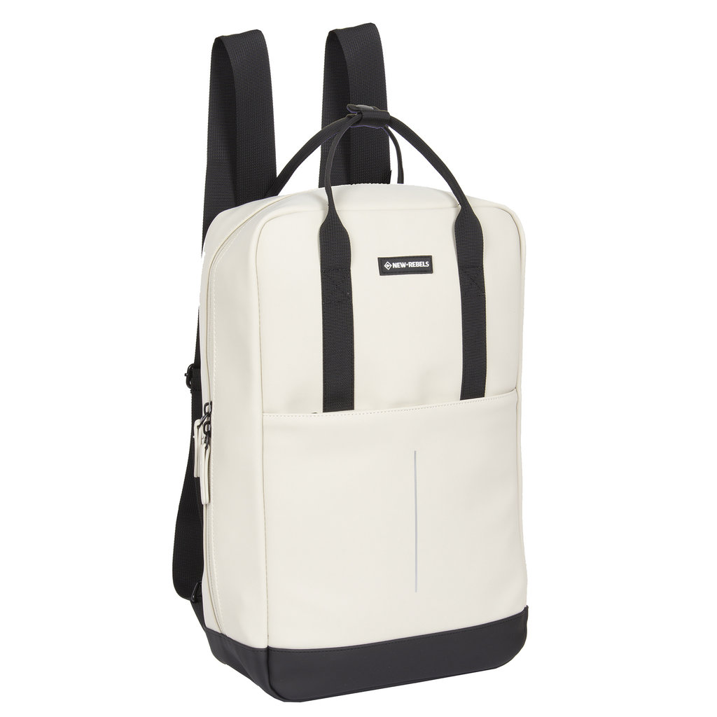 New Rebels New Rebels Julan Cape Coral Beige 14L Rugzak Waterafstotend Laptop 14.1"