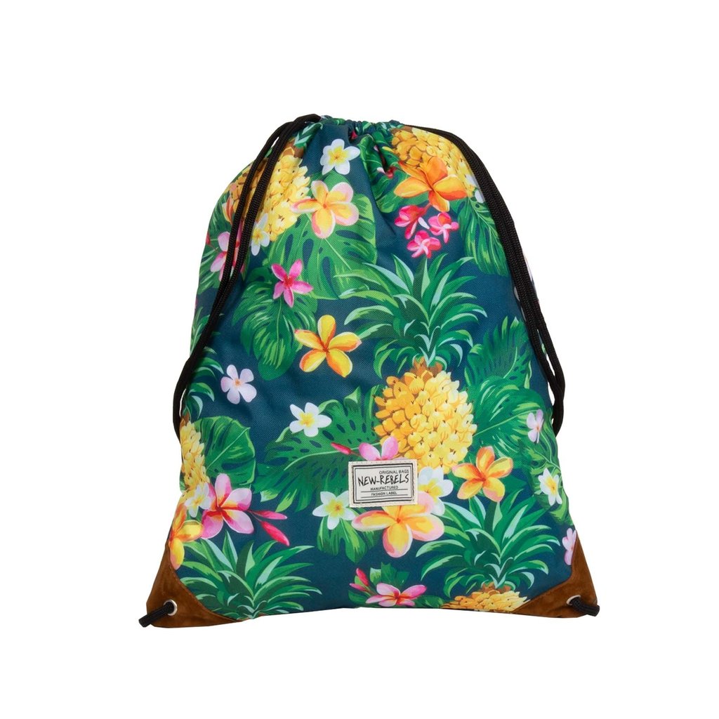 New Rebels New Rebels ® Schoenentas - Zwemtas - Gymtas - 3L Pineapple