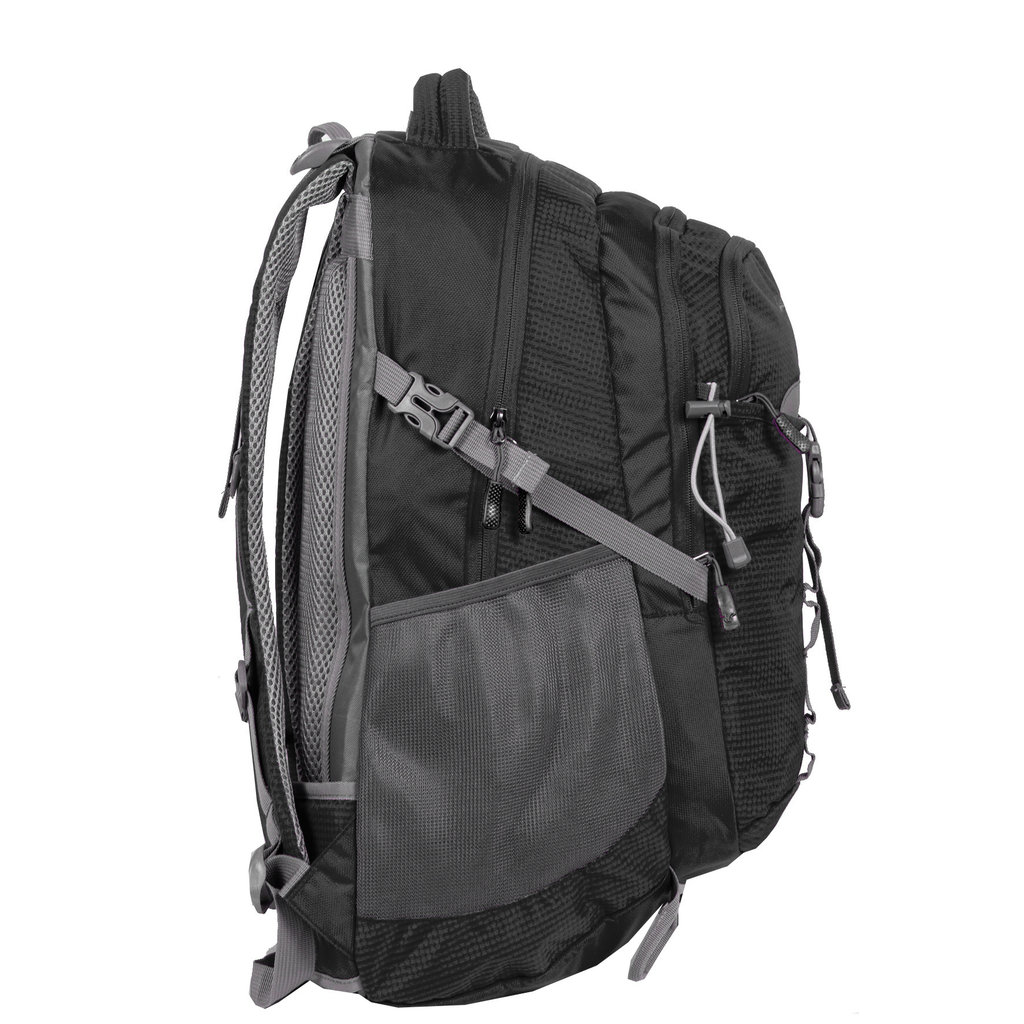 New Rebels New Rebels ® Kinley - Rugtas - Schooltas - Vrijetijdstas - 48 Liter - Nylon - Zwart