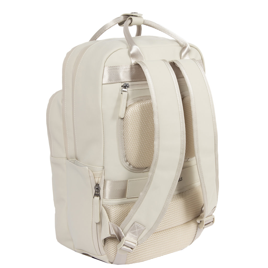 New Rebels William Milwaukee Beige 20L Rugzak Waterafstotend Laptop 15.6