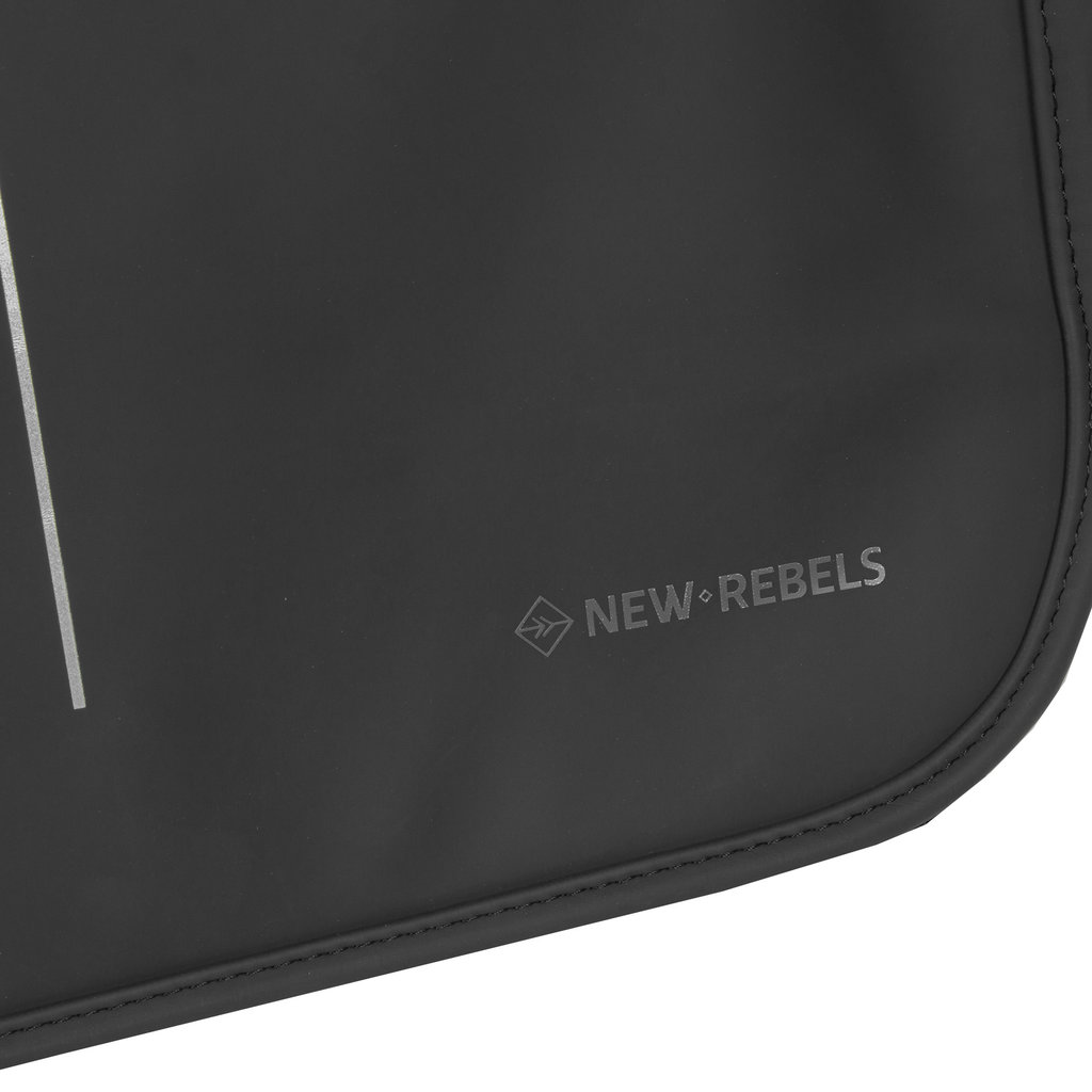 New Rebels ® William - Computer Shoulderbag - Black 10L -  Water Repellent