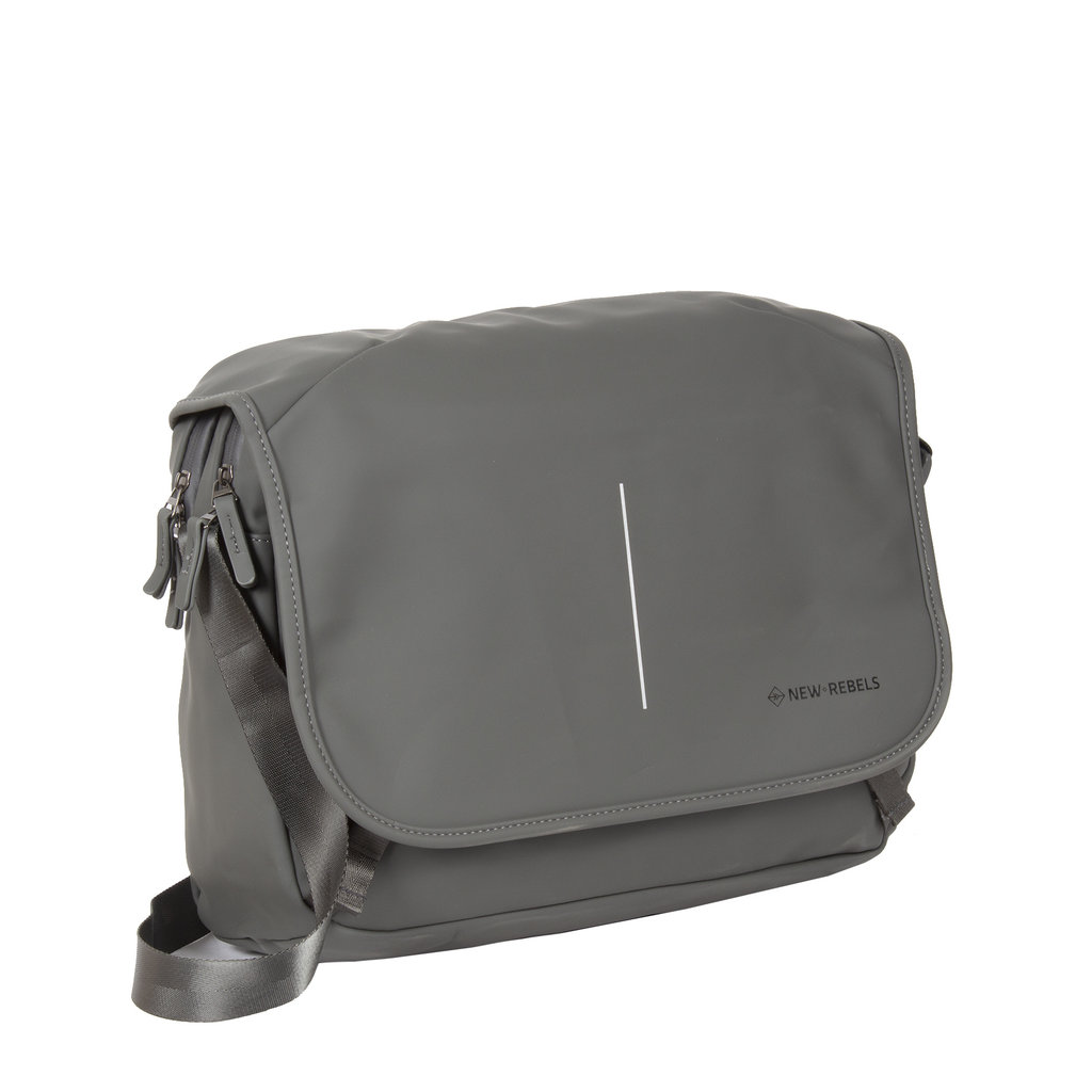 New Rebels New Rebels ® William - Schoudertas - Grijs 10L  - Waterafstotend
