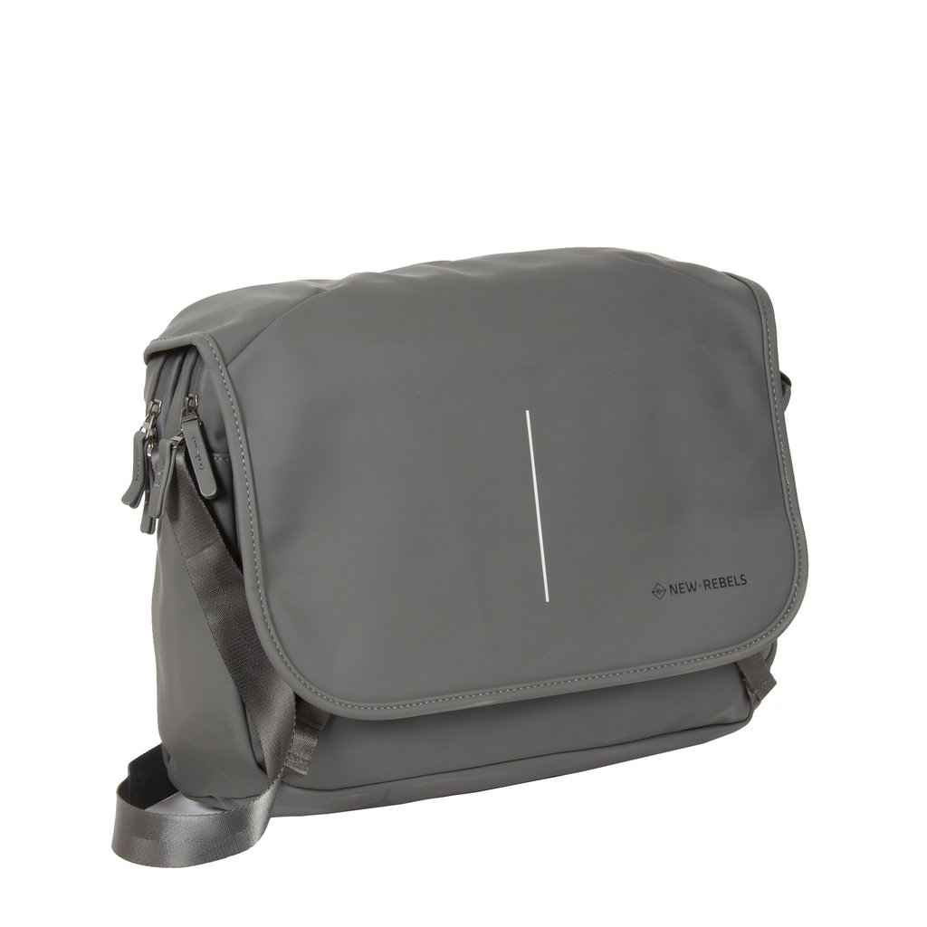 New Rebels ® William - Computer Shoulder Bag - Antracite 10L -  Water Repellent