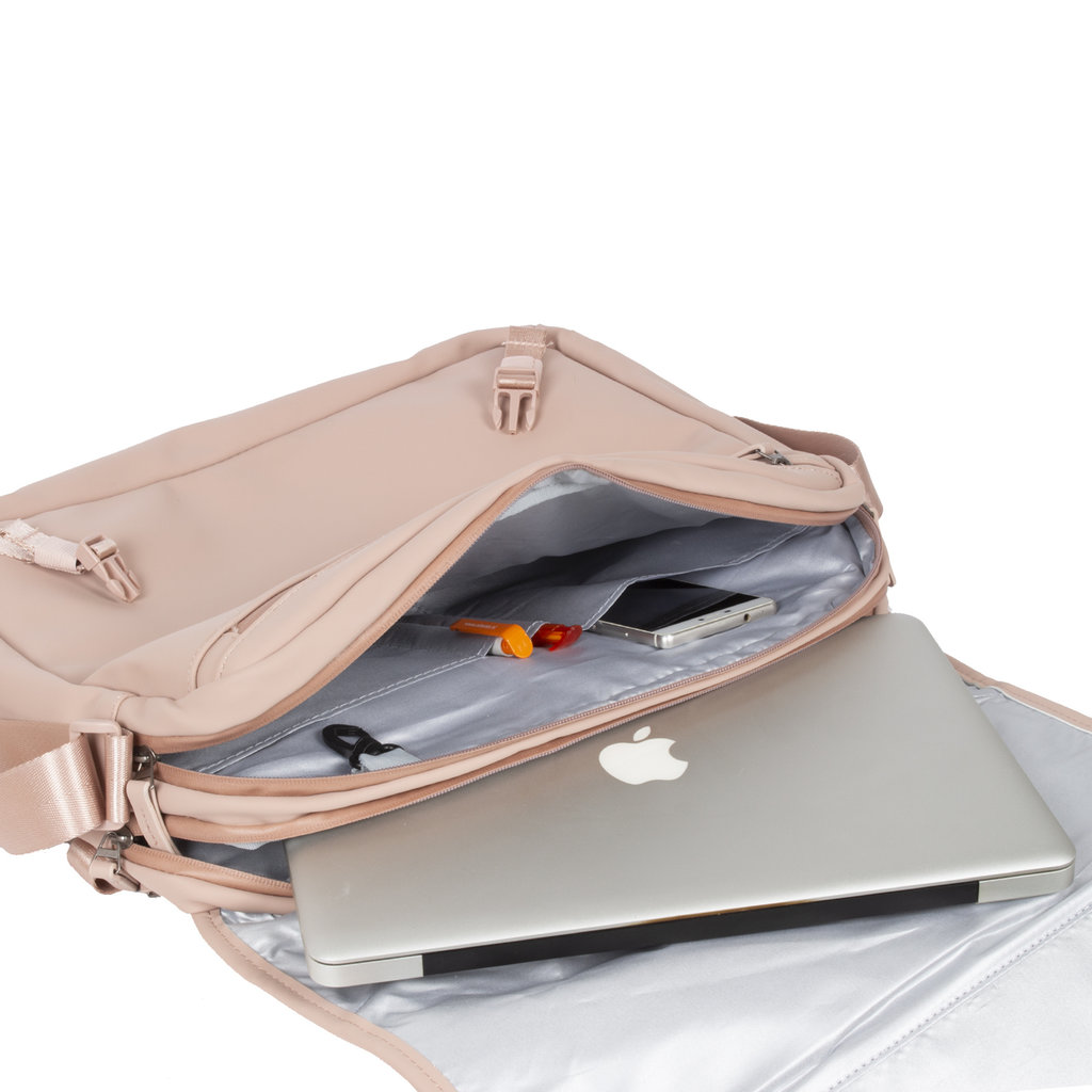New Rebels ® William - Computer Shoulder Bag - Old Pink 10L -  Water Repellent