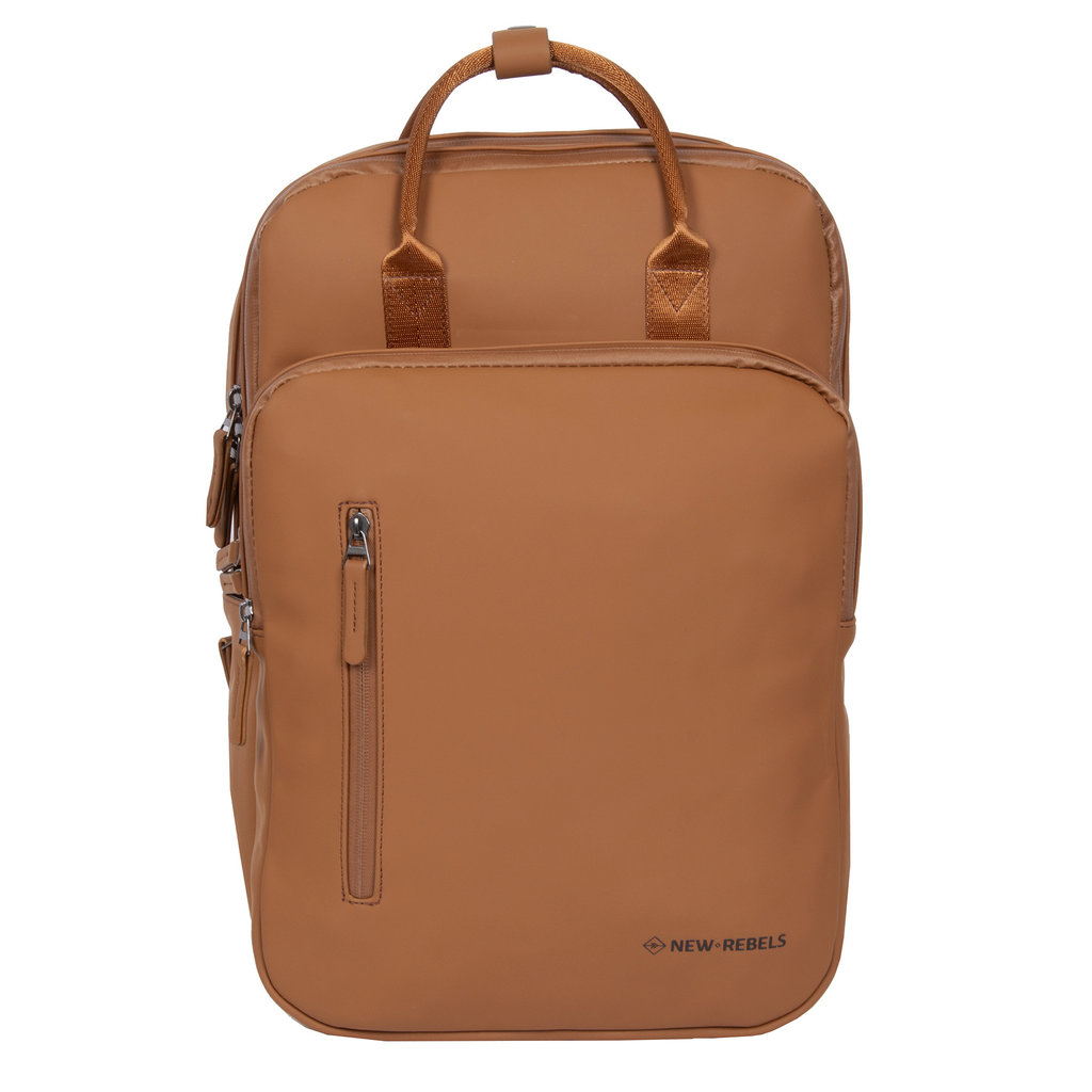 New Rebels New Rebels William Milwaukee Cognac 18L Rugzak Waterafstotend Laptop 15.6"
