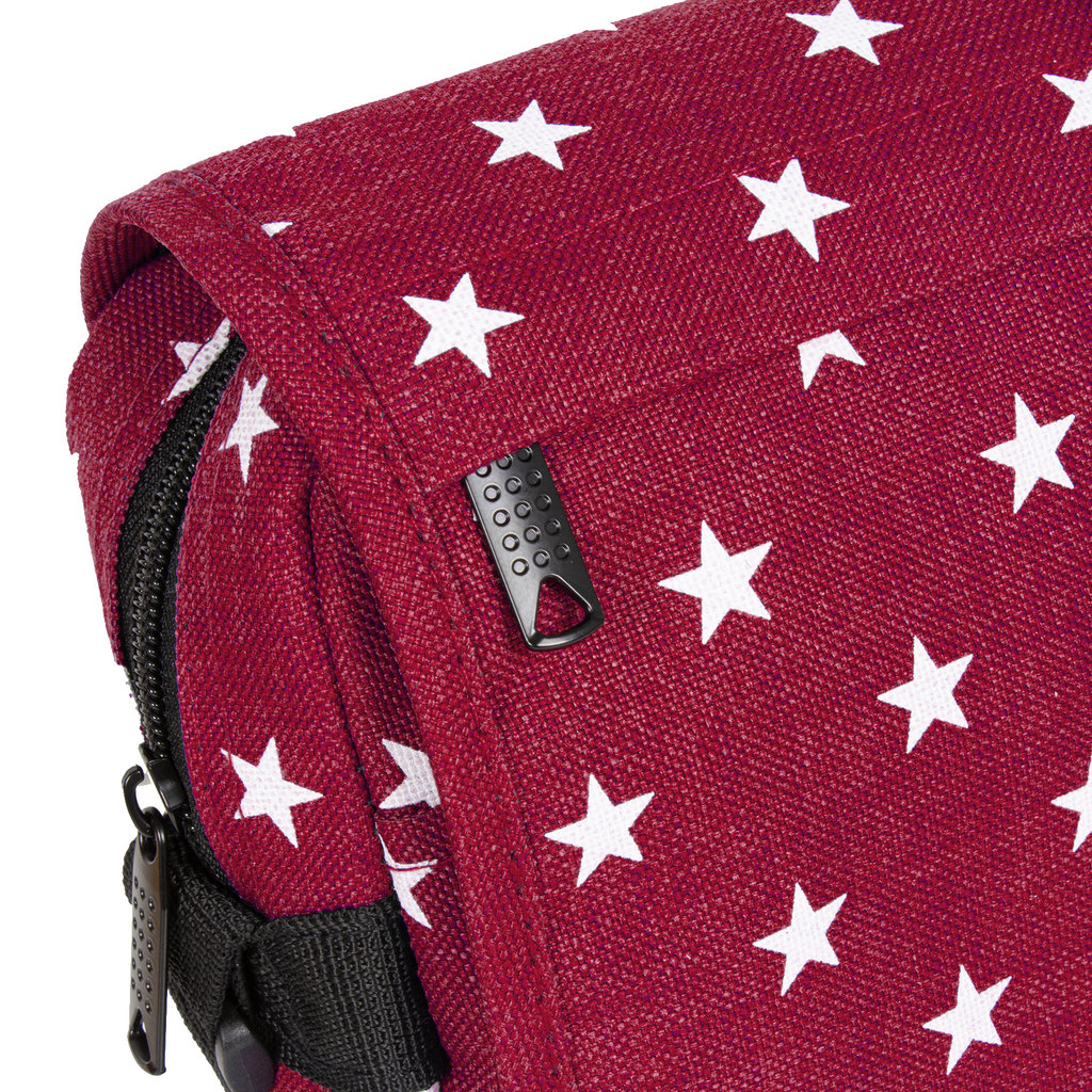 New Rebels ® Star Umhängetasche Sterne Rot