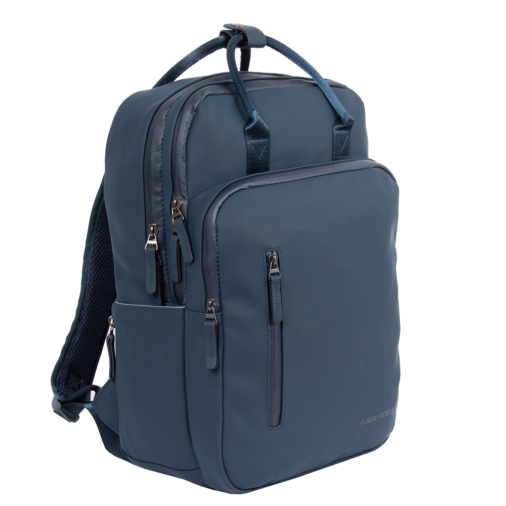 New Rebels New Rebels William Milwaukee Marineblau 18L Rucksack Wasserabweisend Laptop 15.6"