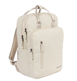New Rebels New Rebels William Milwaukee 18 L Laptoprugzak – Waterafstotend PU, Geschikt voor 15,6″ Laptop – Beige