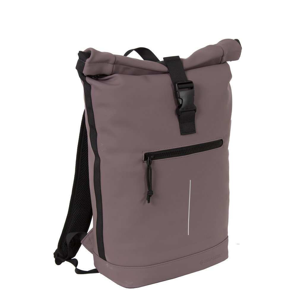 New Rebels Mart New York Purple 19L Backpack Rolltop Water Repellent Laptop 15.6