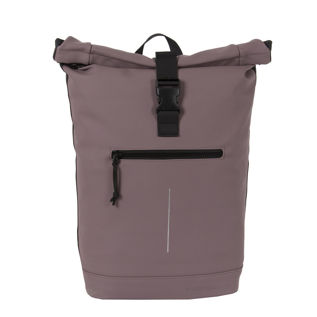 New Rebels New Rebels Mart New York Old Purple 21L Backpack Rolltop Water Repellent Laptop 15.6"