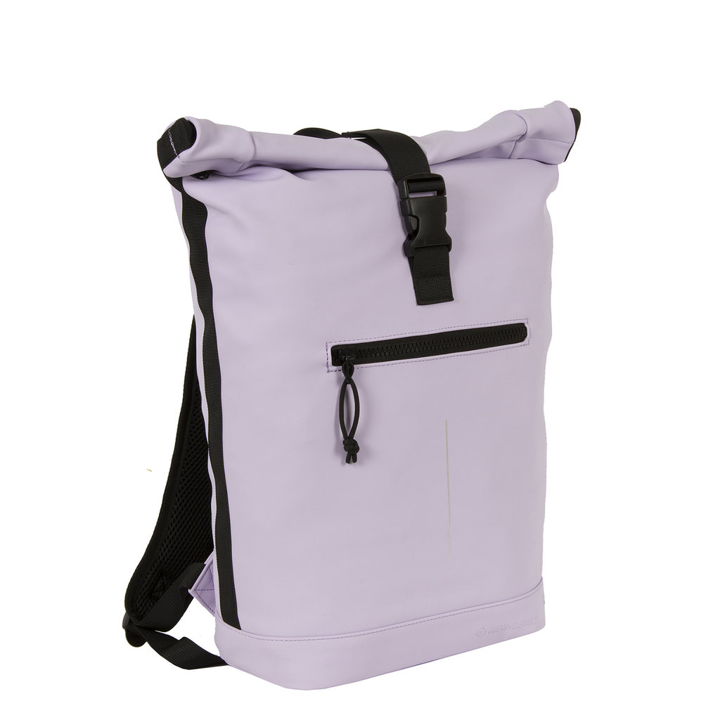 New Rebels Mart New York Lila 19L Backpack Rolltop Water Repellent Laptop 15.6