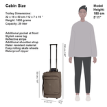 New Rebels New Rebels Harper Laredo Taupe 29L On Board Trolley Wheeled suitcase Water-repellent suitcase