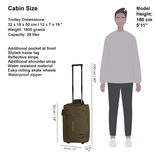 New Rebels New Rebels Harper Laredo Olive Green 29L On Board Trolley Water Repellent