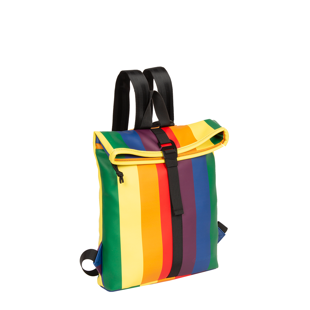 New Rebels New Rebels ® Rainbow Rolltop Rucksack Mini 27X8X33Cm - Rainbow