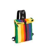 New Rebels ® Mart Rolltop - Mini Rugzak - Waterafstotend - Regenboog