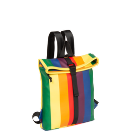 New Rebels New Rebels ® Mart Rolltop - Mini Rugzak - Waterafstotend - Regenboog