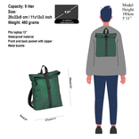 New Rebels New Rebels Mart Los Angeles Metallic Green 7L Rolltop Backpack Water Repellent