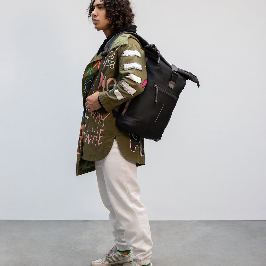 New Rebels New Rebels ® Tim Rugzak Waterafstotend Zwart/Grijs
