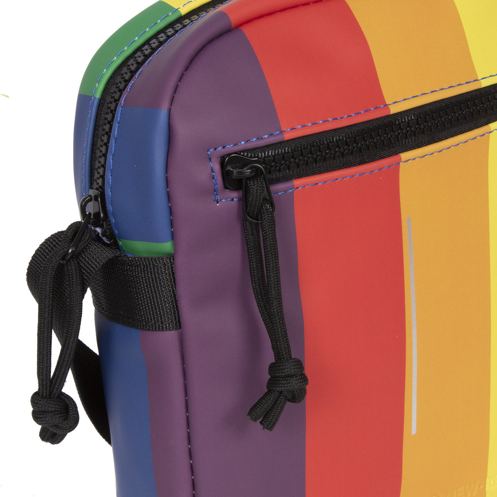 New Rebels ® Mart - Umhängetasche - Crossbody Tasche - Top Zip - Regenbogen