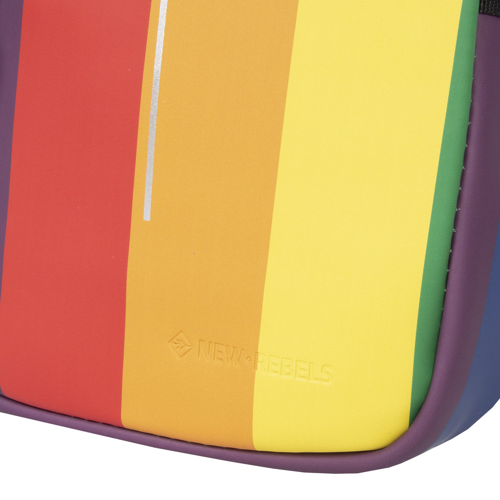 New Rebels ® Mart - Shoulder Bag - Crossbody Bag - Top Zip - Rainbow