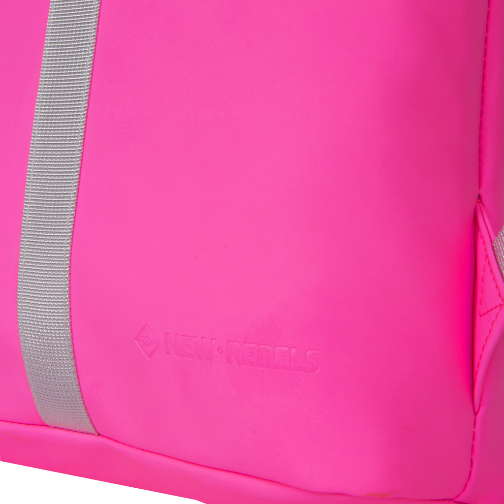 New Rebels Mart Los Angeles Neon Roze Mini 7L Rolltop Rugzak Waterafstotend