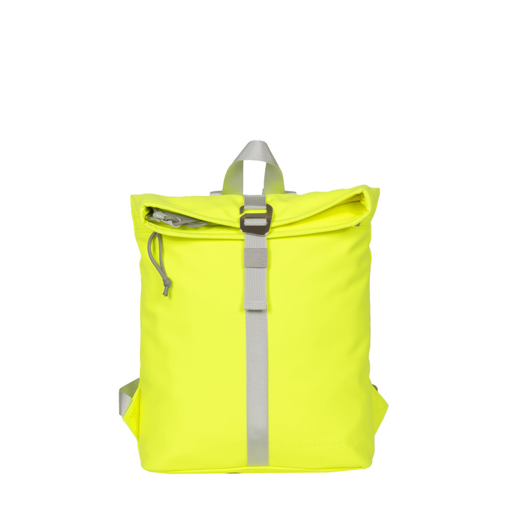 New Rebels Mart Los Angeles Neon Geel Mini 7L Rolltop Rugzak Waterafstotend