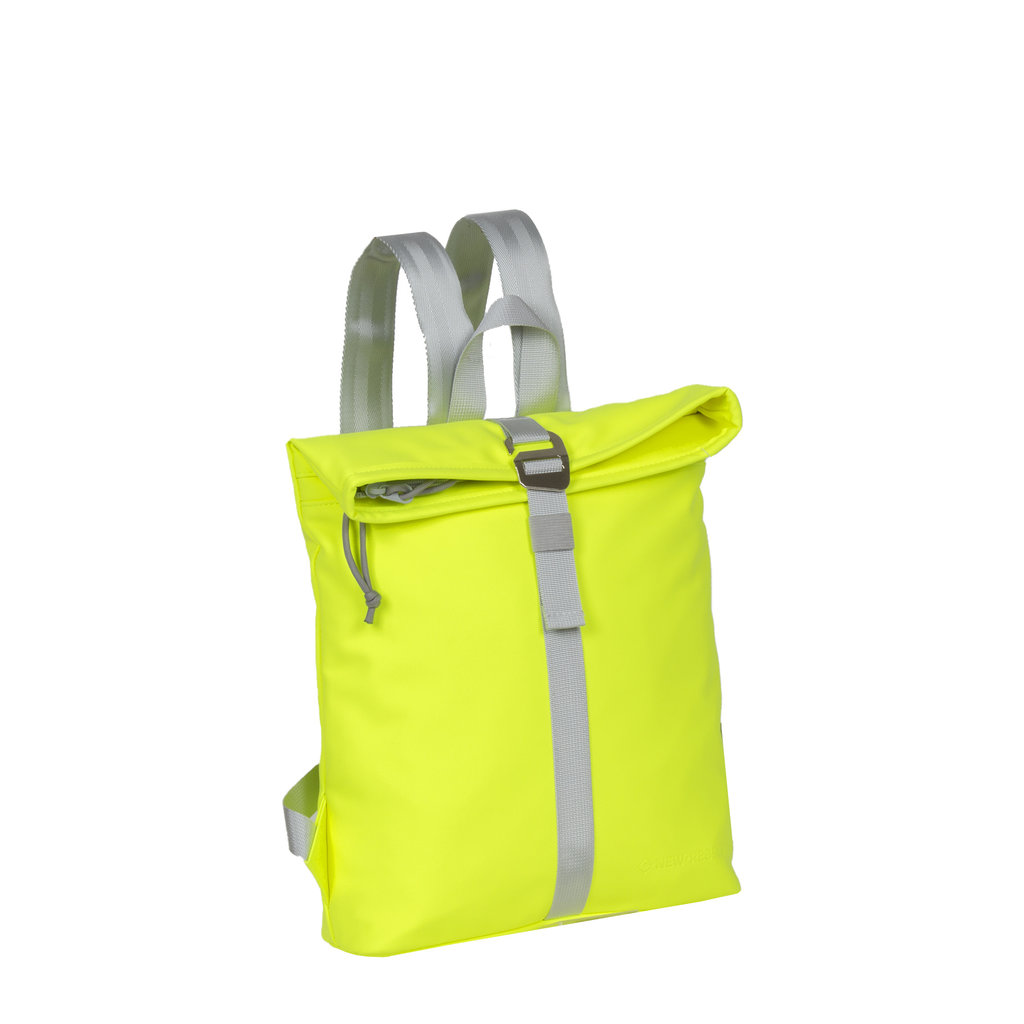 New Rebels Mart Los Angeles Neon Geel Mini 7L Rolltop Rugzak Waterafstotend