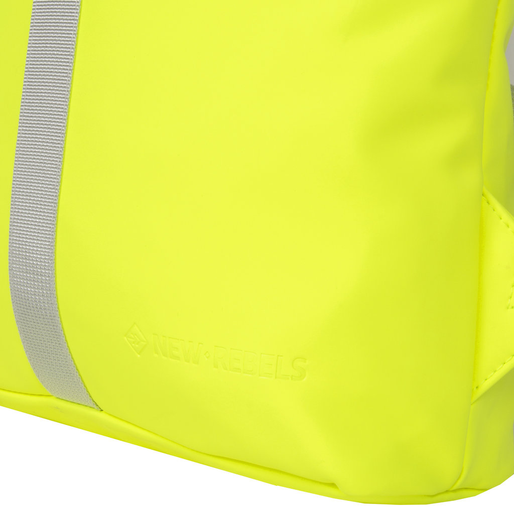 New Rebels Mart Los Angeles Neon Geel Mini 7L Rolltop Rugzak Waterafstotend