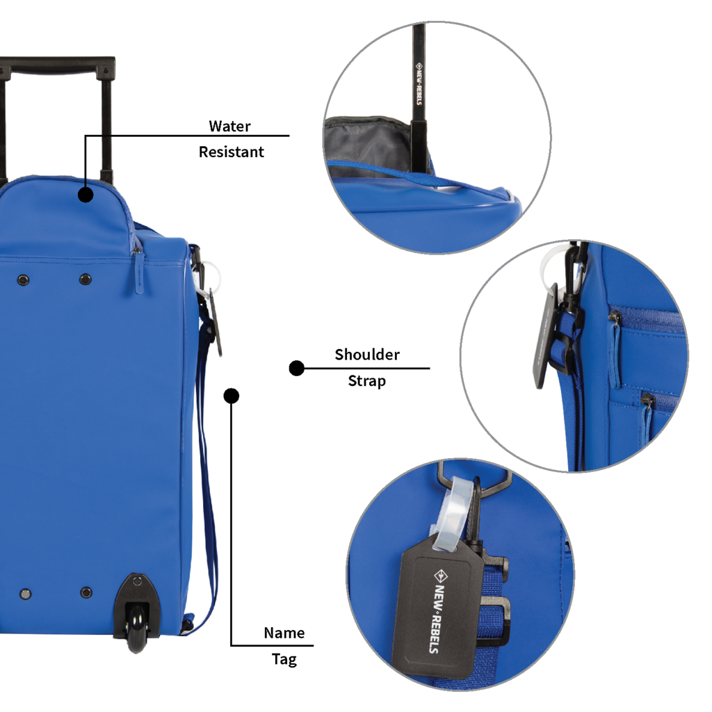 New Rebels New Rebels Harper Laredo Kobaltblau 29L On Board Trolley Wasserabweisend
