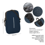 New Rebels New Rebels ® Mart - Waterafstotend - Telefoontas  - Telefoontasje - Navy Blauw