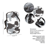 New Rebels ® Mart - Waterafstotend - Telefoontas  - Telefoontasje - Army Camouflage Grey