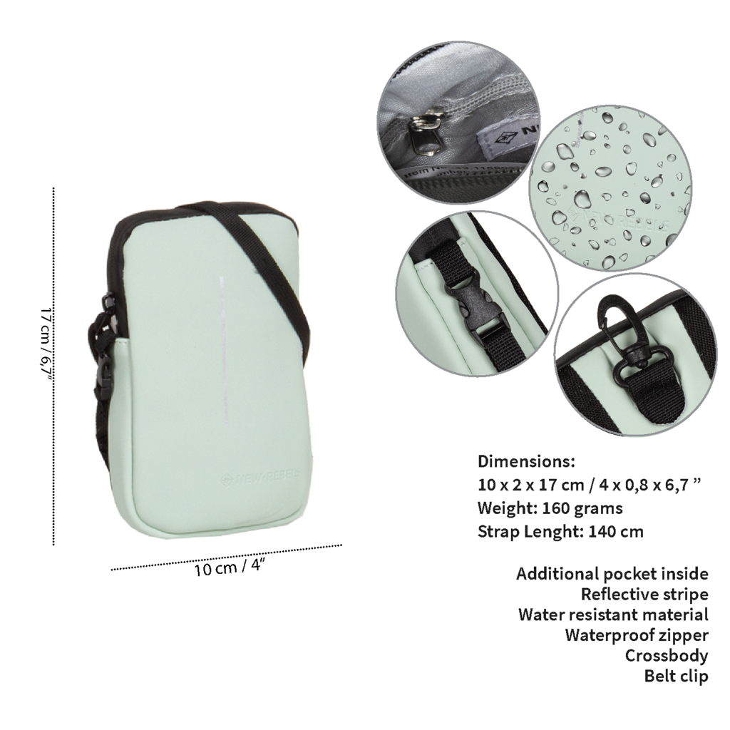 New Rebels New Rebels ® Mart - Wasserabweisend - Handytasche - Mint