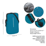 New Rebels ® Mart - Water Repellent - Phone Pocket - Petrol