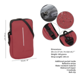 New Rebels New Rebels ® Mart - Wasserabweisend - Handytasche - Burgunderrot