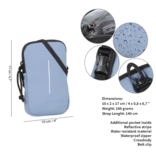 New Rebels New Rebels ® Mart - Water Repellent - Phone Pocket - Soft Blue New Rebels New Rebels ® Mart - Water Repellent - Phone Pocket - Soft Blue