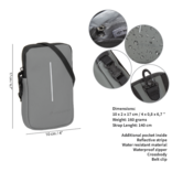 New Rebels New Rebels ® Mart - Wasserabweisend - Telefontasche - Grau New Rebels New Rebels ® Mart - Wasserabweisend - Telefontasche - Grau