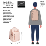 New Rebels William Milwaukee Alt Rosa 20L Rucksack Wasserabweisend Laptop 15.6