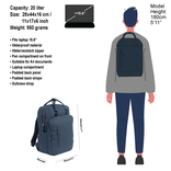 New Rebels New Rebels William Milwaukee Navy 18L Rugzak Waterafstotend Laptop 15.6"