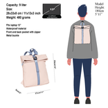 New Rebels New Rebels ® Tim Rolltop Rugtas Small Soft Pink/Lila