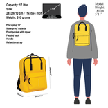 New Rebels New Rebels Mart Chicago Yellow 17L Backpack Water Repellent Laptop 13" New Rebels New Rebels Mart Chicago Yellow 17L Backpack Water Repellent Laptop 13"
