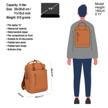 New Rebels Harper Miami Cognac 9L Rucksack Wasserabweisend Laptop 13.3