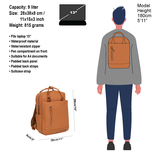 New Rebels New Rebels Harper Miami Cognac 10L Rugzak Waterafstotend Laptop 13"