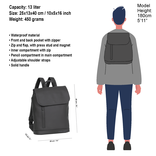 New Rebels New Rebels Daley Washington Black 10L Backpack Water Repellent