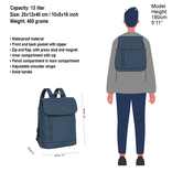 New Rebels New Rebels Daley Washington Navy 10L Backpack Water Repellent