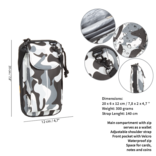 New Rebels ® Mart Water-Repellent Phone Bag Black Camouflage
